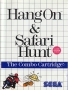 Sega  Master System&nbsp; - &nbsp;Hang On & Safari Hunt Combo Cartridge (Front)